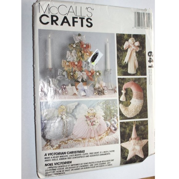 McCall's Other - UNCUT MCCALLS 641 sewing pattern decor crafts Victorian Christmas ornaments